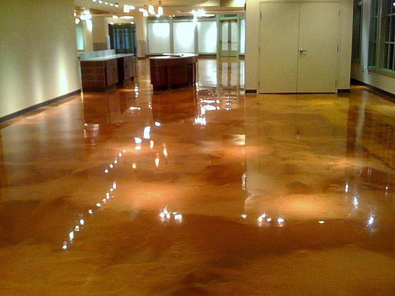 Sàn sáng bóng với ơn sàn epoxy aica